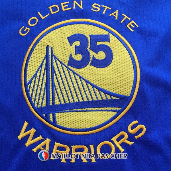 Maillot Authentique Manche Courte Golden State Warriors Duarant 35 Bleu